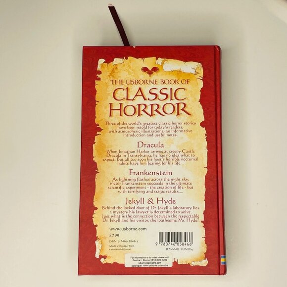 The Hardcover Usborne Book of Classic Horror - Picture 2 of 4